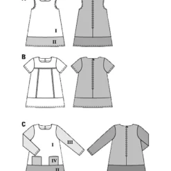 Kjole Burda kids 9380 str. 110-140