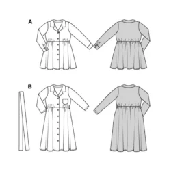 Kjole Burda Kids 9206 str. 104-146