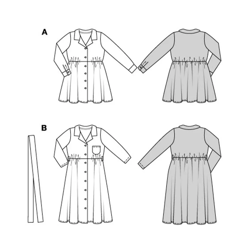 Kjole Burda Kids 9206 str. 104-146