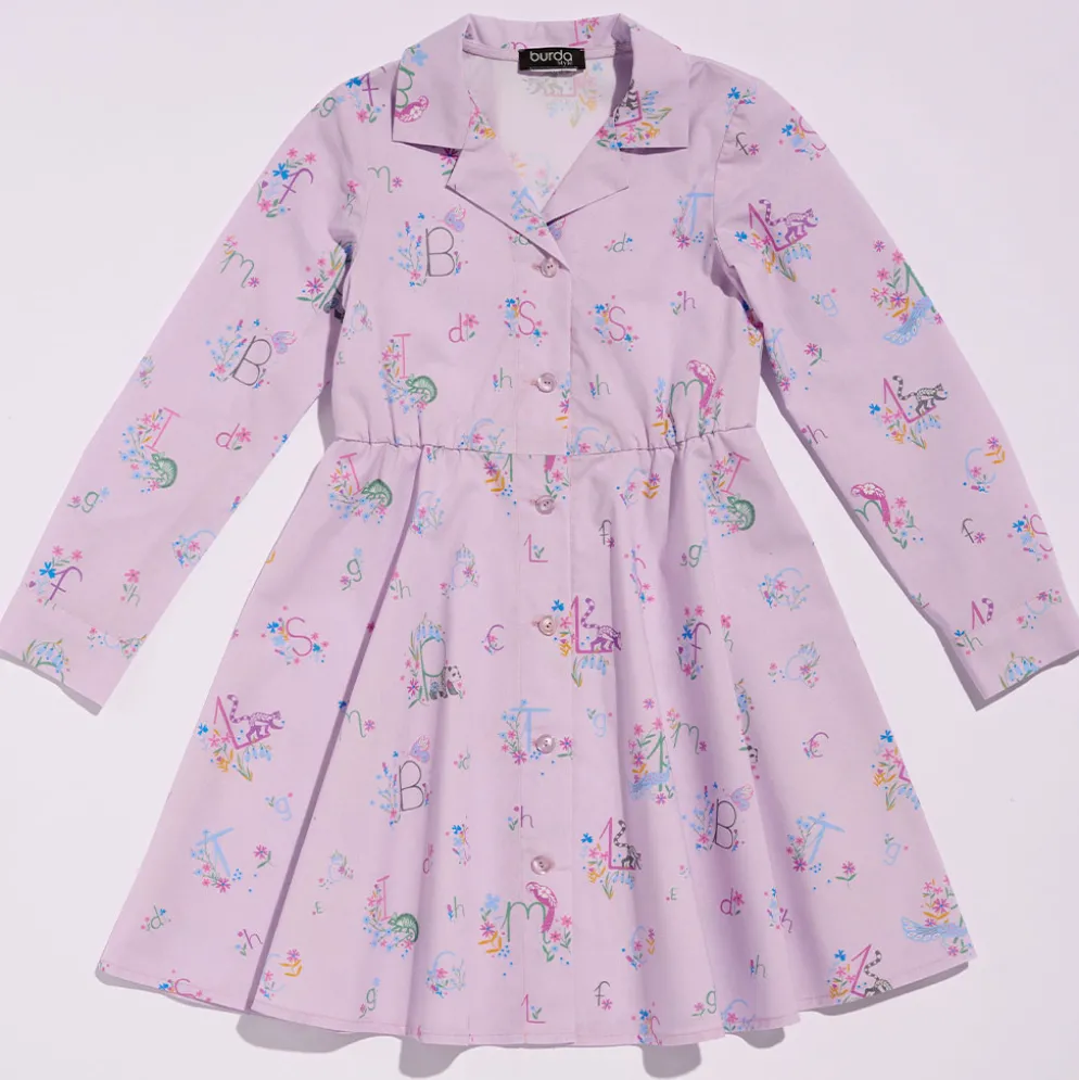 Kjole Burda Kids 9206 str. 104-146