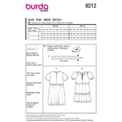Kjole Burda Kids 9212 str. 104-146