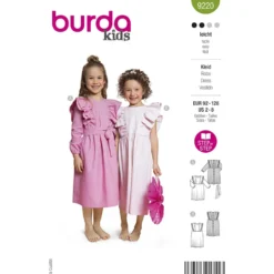 Kjole Burda Kids 9220 str. 92-128