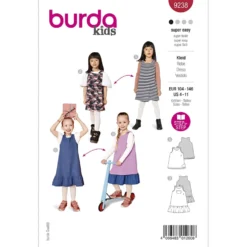 Kjole Burda kids 9238 str. 104-146