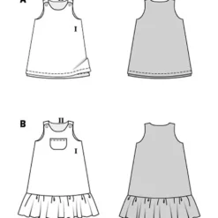 Kjole Burda kids 9238 str. 104-146