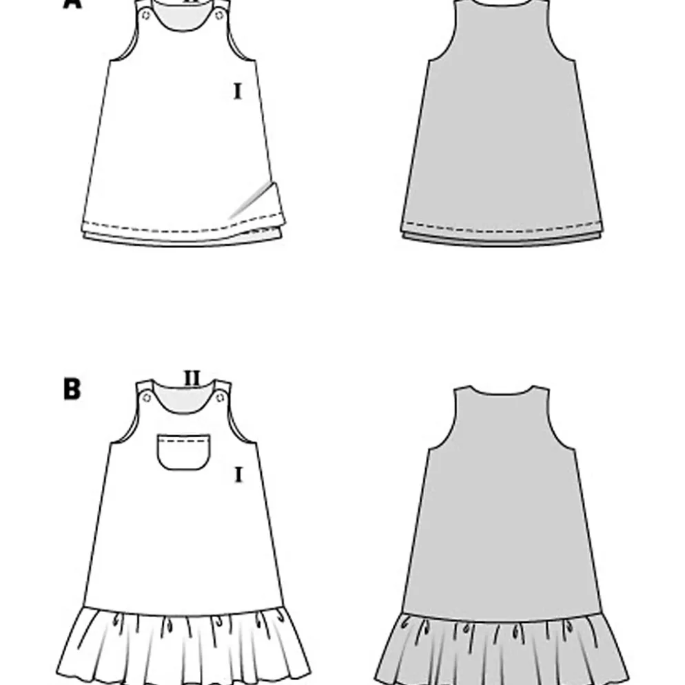 Kjole Burda kids 9238 str. 104-146
