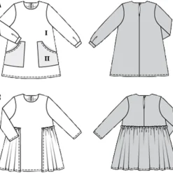Kjole Burda Kids 9310 str. 92-122