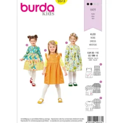 Kjole Burda Kids 9373 str. 86-116