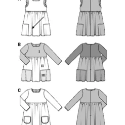 Kjole Burda Kids 9373 str. 86-116