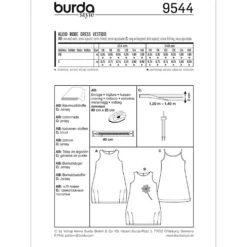 Kjole Burda Kids 9544 str. 110-140