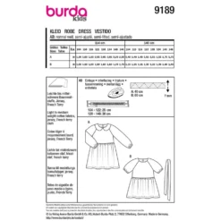 Kjole Burda Kids str. 104-146
