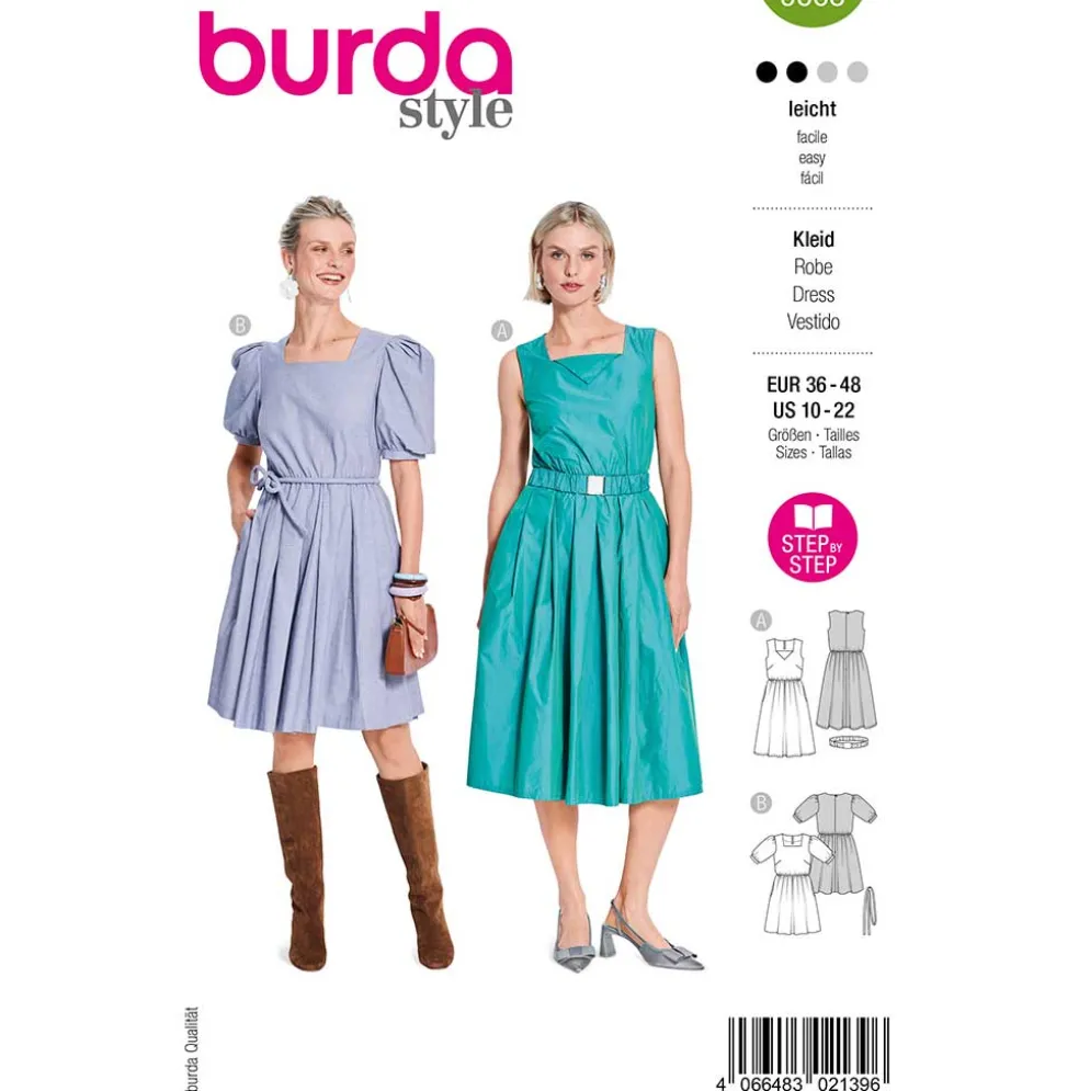 Kjole Burda 5668 str. 36-48