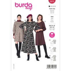 Kjole Burda 5975 str. 34-48