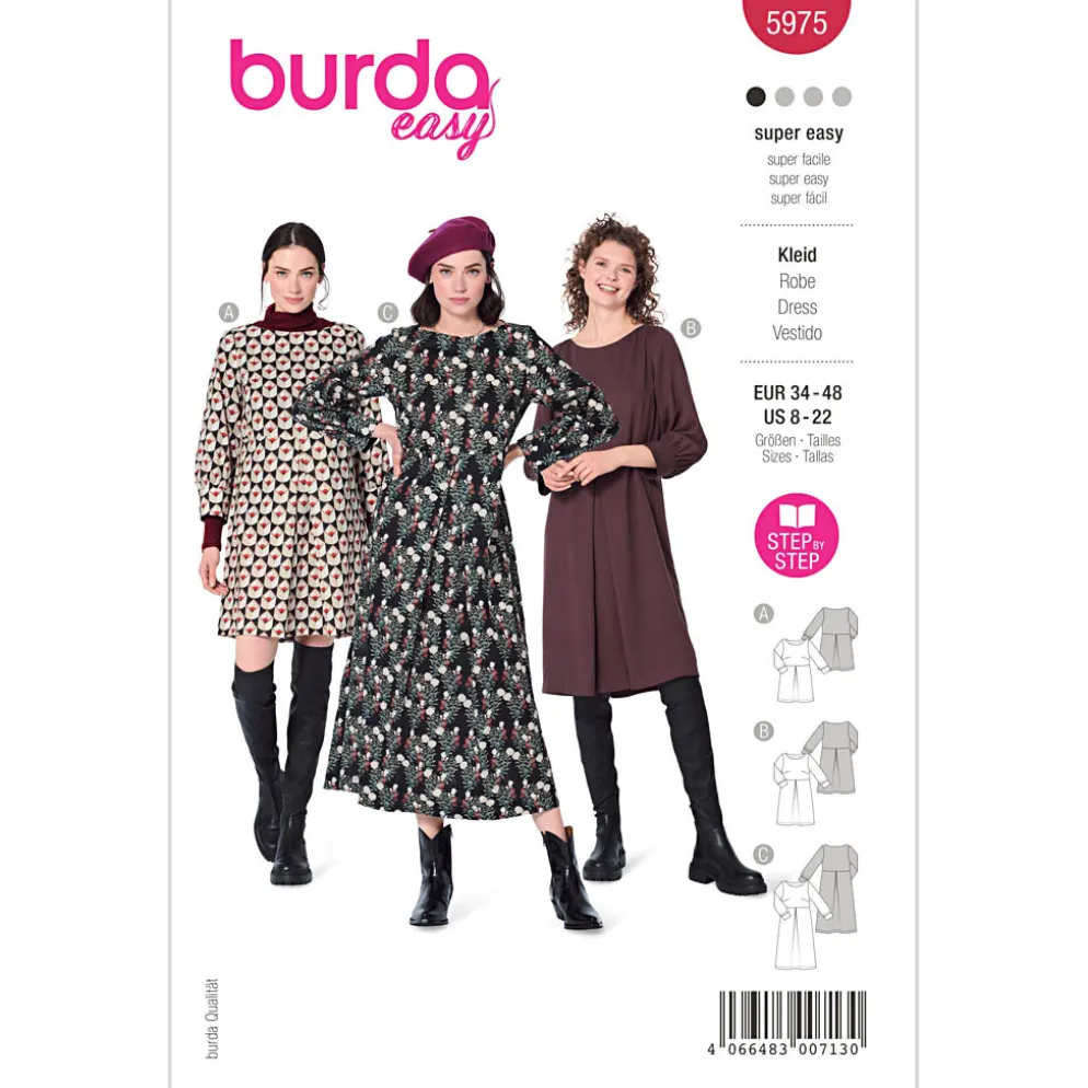 Kjole Burda 5975 str. 34-48