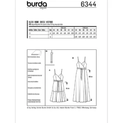 Kjole Burda 6343 str. 34-44