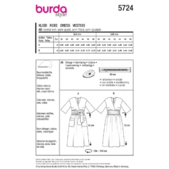 Kjole Burda 5724 str. 36-48
