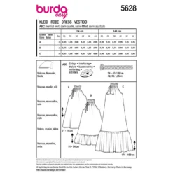 Kjole Burda 5628 str. 34-44
