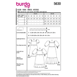 Kjole Burda 5630 str. 34-44