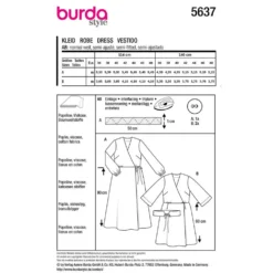 Kjole Burda 5637 str. 36-48