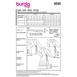 Kjole Burda 5648 str. 34-44
