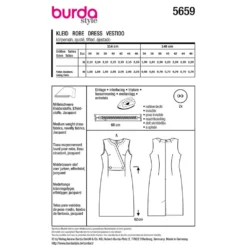 Kjole Burda 5659 str. 34-46