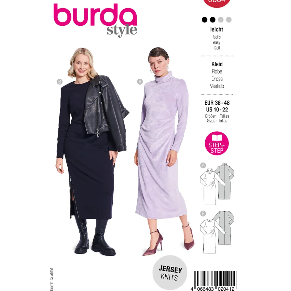 Kjole Burda 5684 str. 36-48