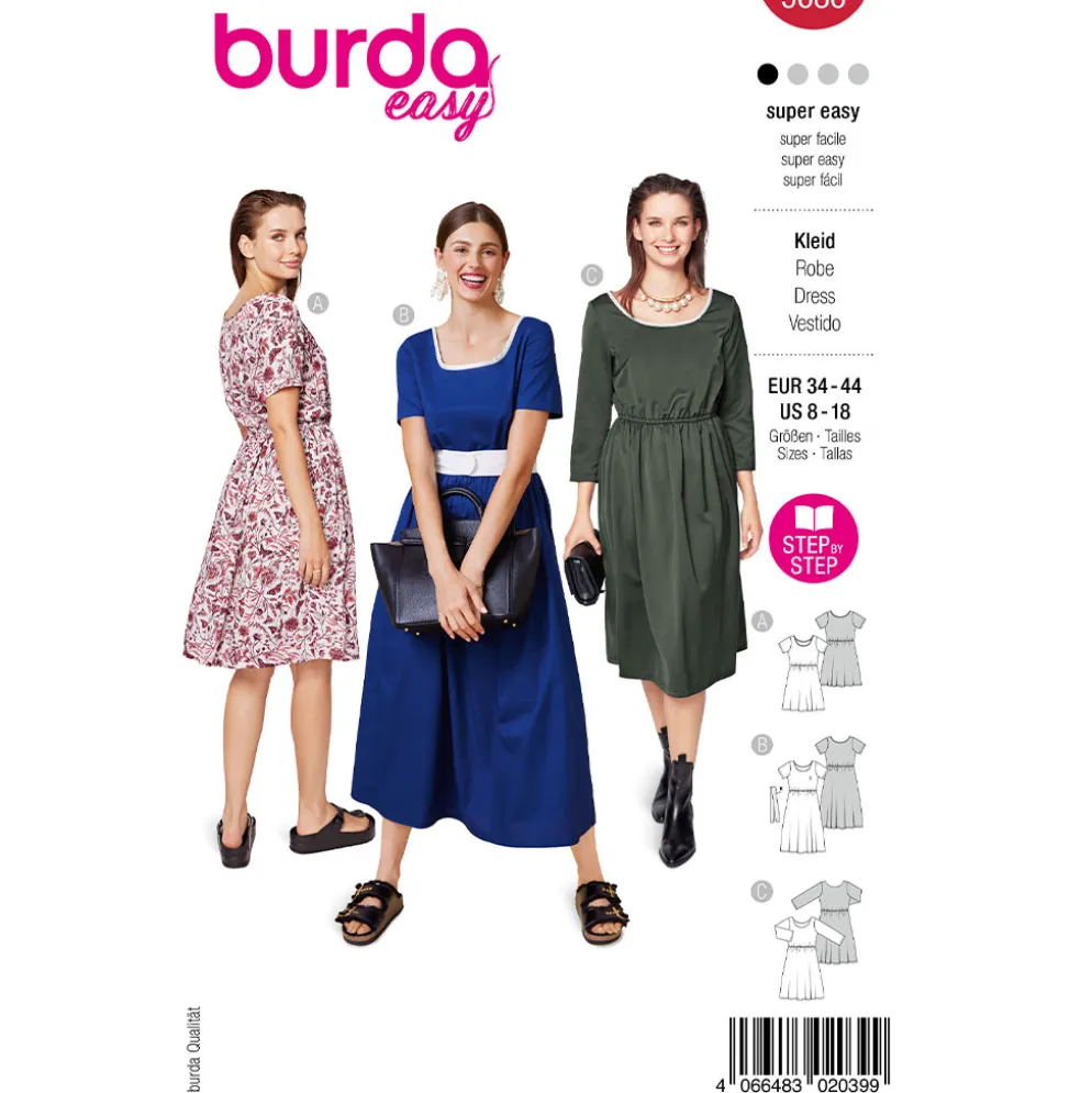 Kjole burda 5686 str. 36-44