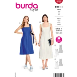 Kjole Burda 5736 str. 36-46