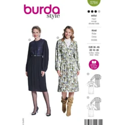Kjole Burda 5784 str. 36-46