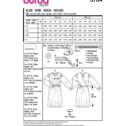 Kjole Burda 5784 str. 36-46