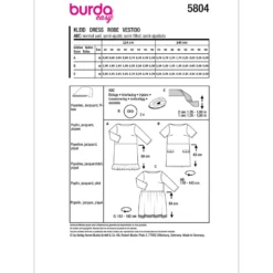 Kjole Burda 5804 str. 34-48