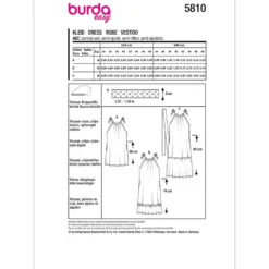 Kjole Burda 5810 str. 34-48