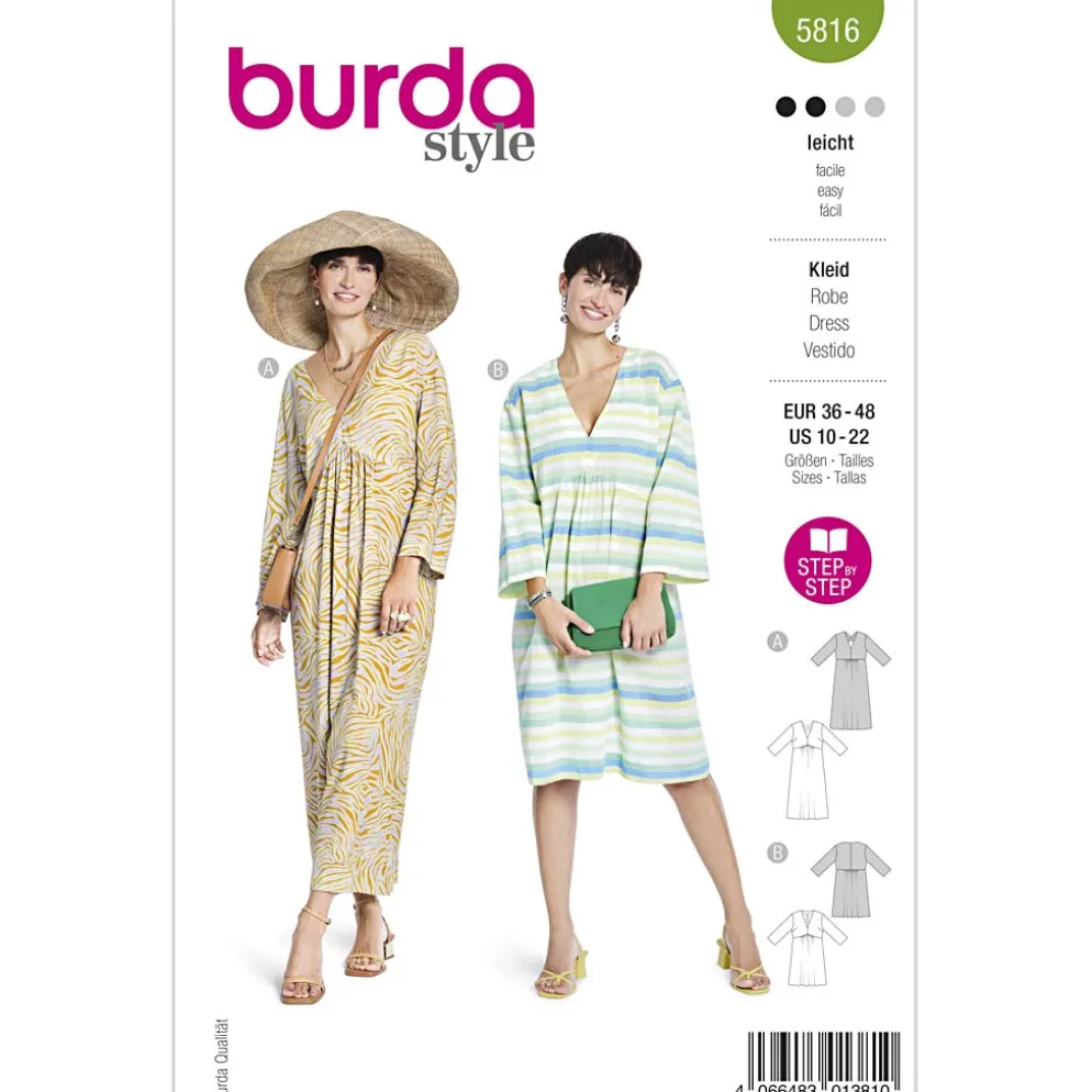 Kjole Burda 5816 str. 36-48