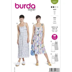 Kjole Burda 5821 str. 34-44