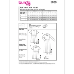 Kjole Burda 5829 str. 34-48