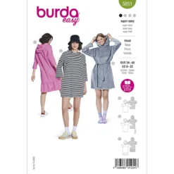 Kjole Burda 5851 str. 34-48