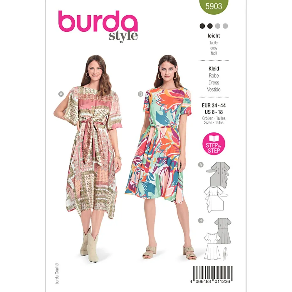 Kjole Burda 5903 str. 34-44