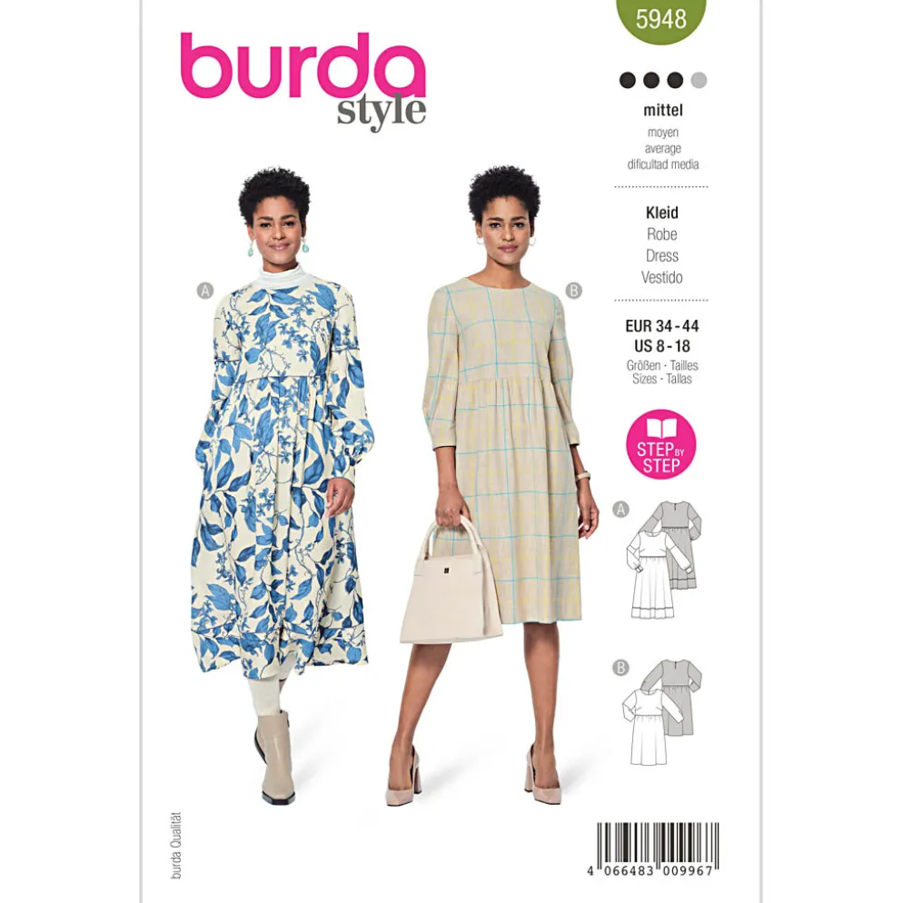Kjole Burda 5948 str. 34-44