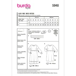 Kjole Burda 5948 str. 34-44