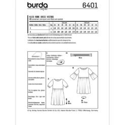 Kjole Burda 6401 str. 34-44