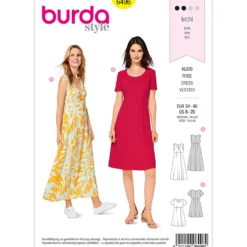 Kjole Burda 6496 str. 34-46
