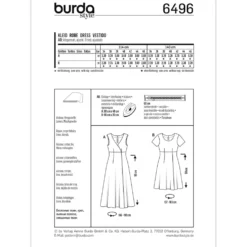 Kjole Burda 6496 str. 34-46