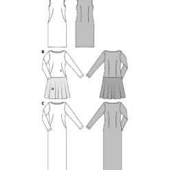 Kjole Burda 6988 str, 34-46