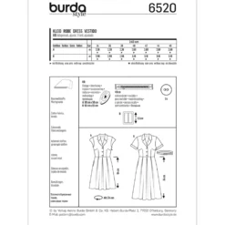 Kjole Burda 6520 str. 34-46