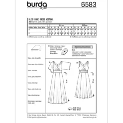 Kjole Burda 6583 str. 34-46