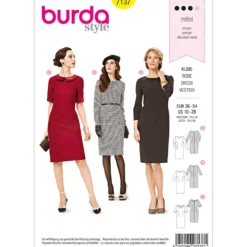 Kjole Burda 7137 str. 36-54