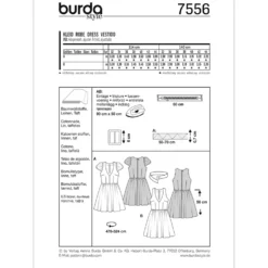 Kjole Burda 7556 str. 32-44