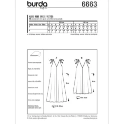 Kjole Burda 6663 str. 34-44