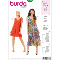 Kjole Burda 6663 str. 34-44