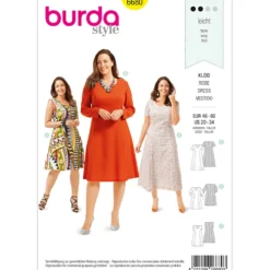 Kjole Burda 6680 str. 46-60