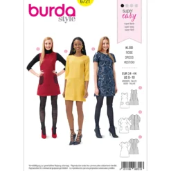 Kjole Burda 6721 str. 34-44
